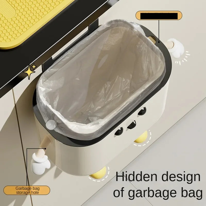 Hängender Mülleimer Edelstahl Modern Glänzend