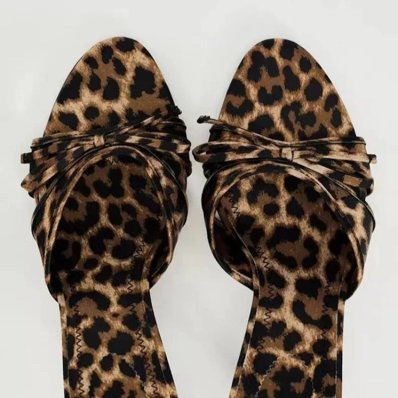 Panther Stilettos Mittelhohe Absätze Schuhe