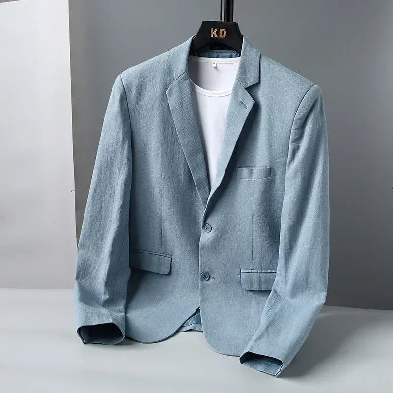 Herren Blazer Leinen Elegant Slim Fit - BerlinGlamour