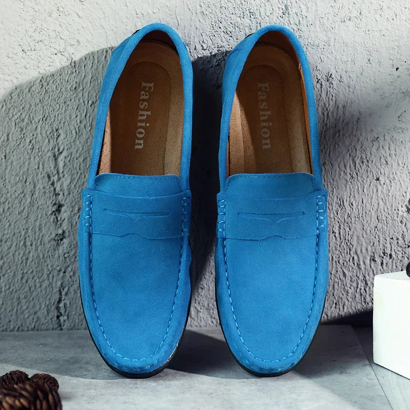 Herren Slip-On Loafers Braun Frühling Schuhe