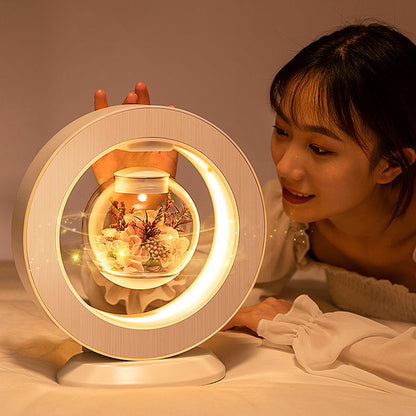 Schwebende Blumenlampe Romantisch Magnetisch Led