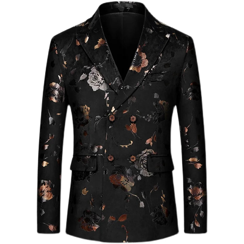 Herren Blazer Elegant Floral Modern