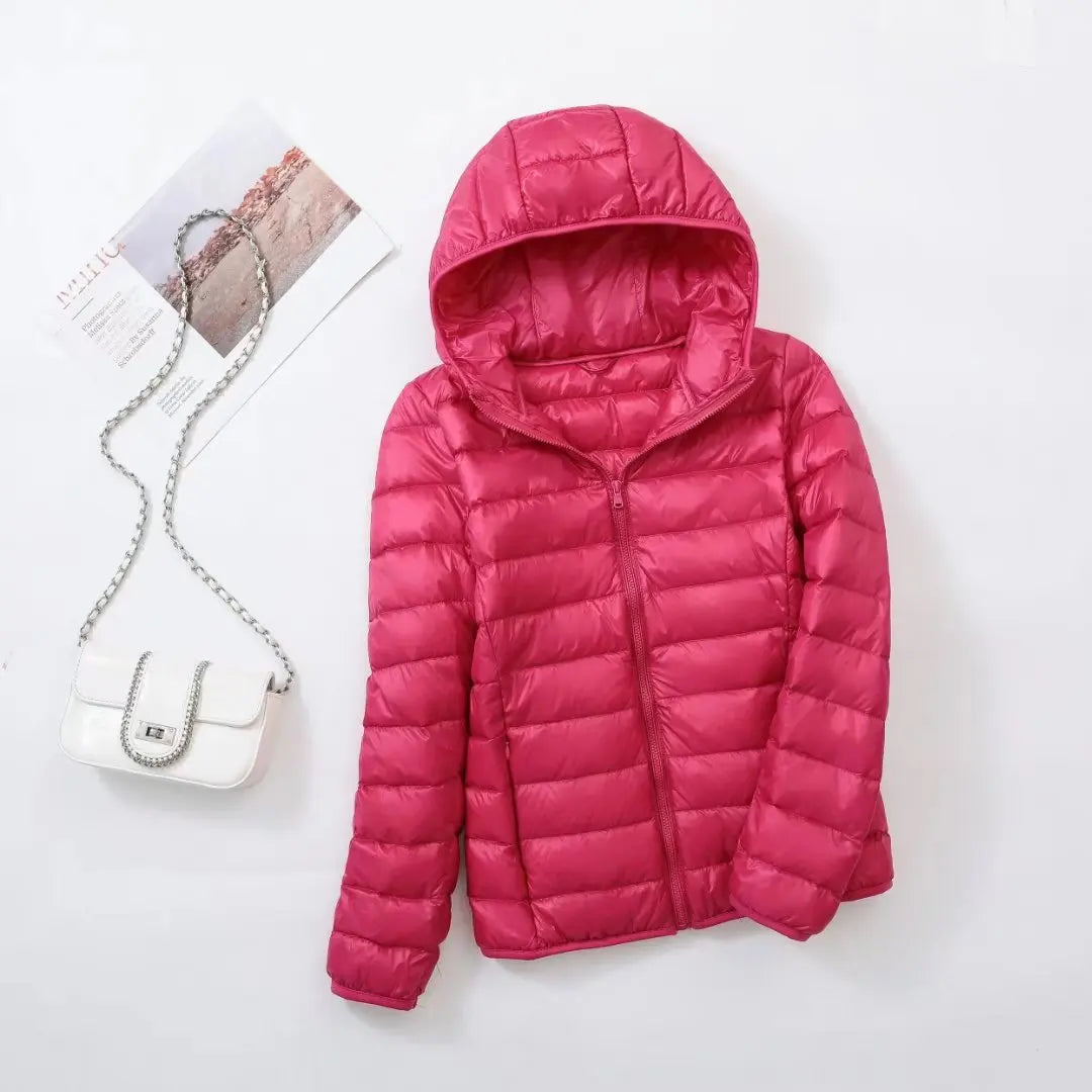 Daunenjacke Wendejacke Warm Damen