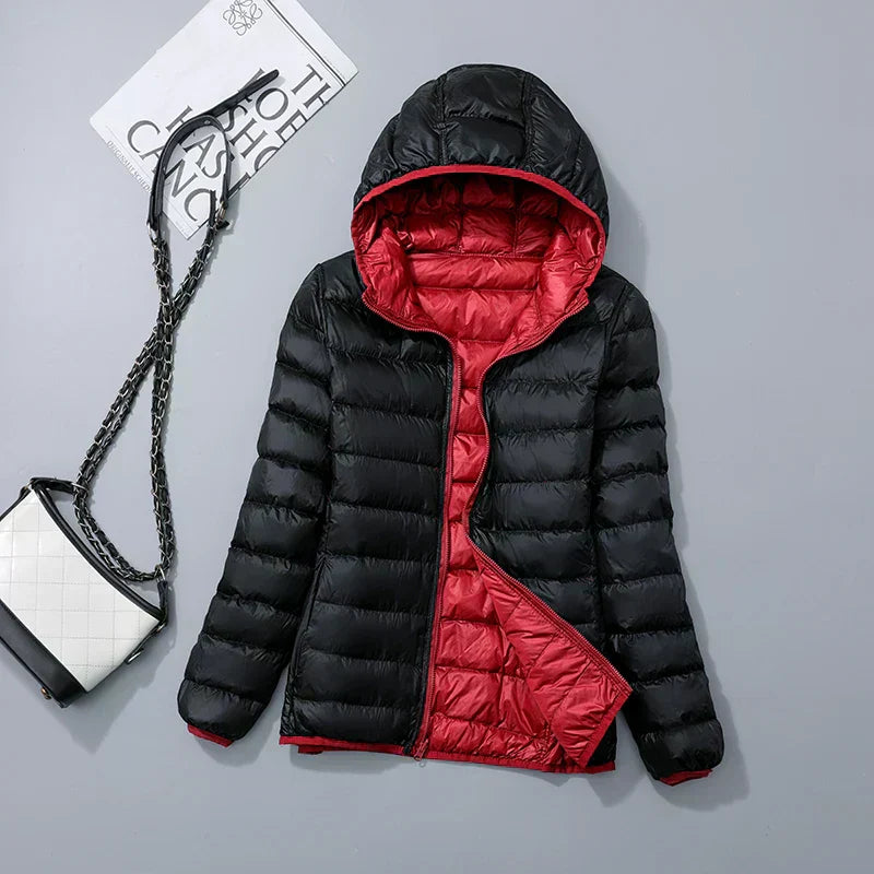Daunenjacke Kapuzenjacke Warm Winter Damen