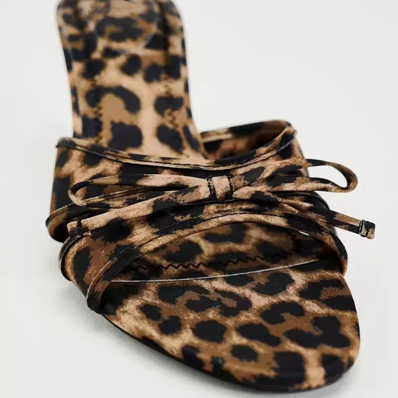 Panther Stilettos Mittelhohe Absätze Schuhe