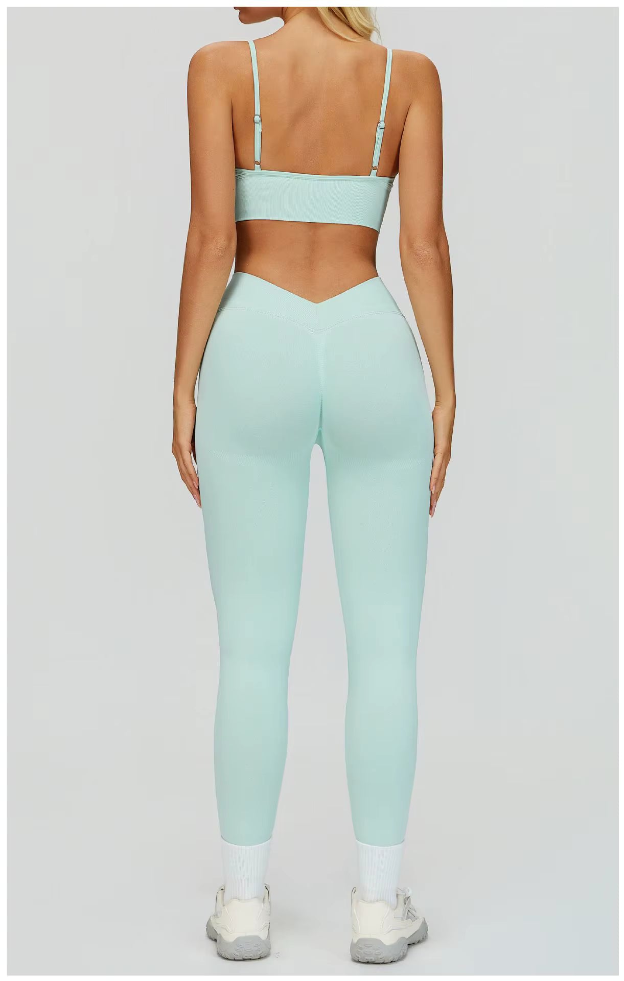 Sport Outfit Set Damen 3-teilig Leggings BH Jacke