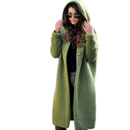 Stylischer Cardigan mit Kapuze Damen - BerlinGlamour