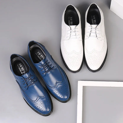 Herren Anzug Schuhe Bequem Oxford Schuhe Schwarz