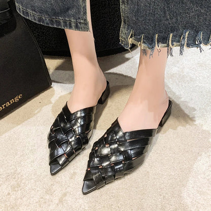 Elegante Mules Schuhe Damen Glamour