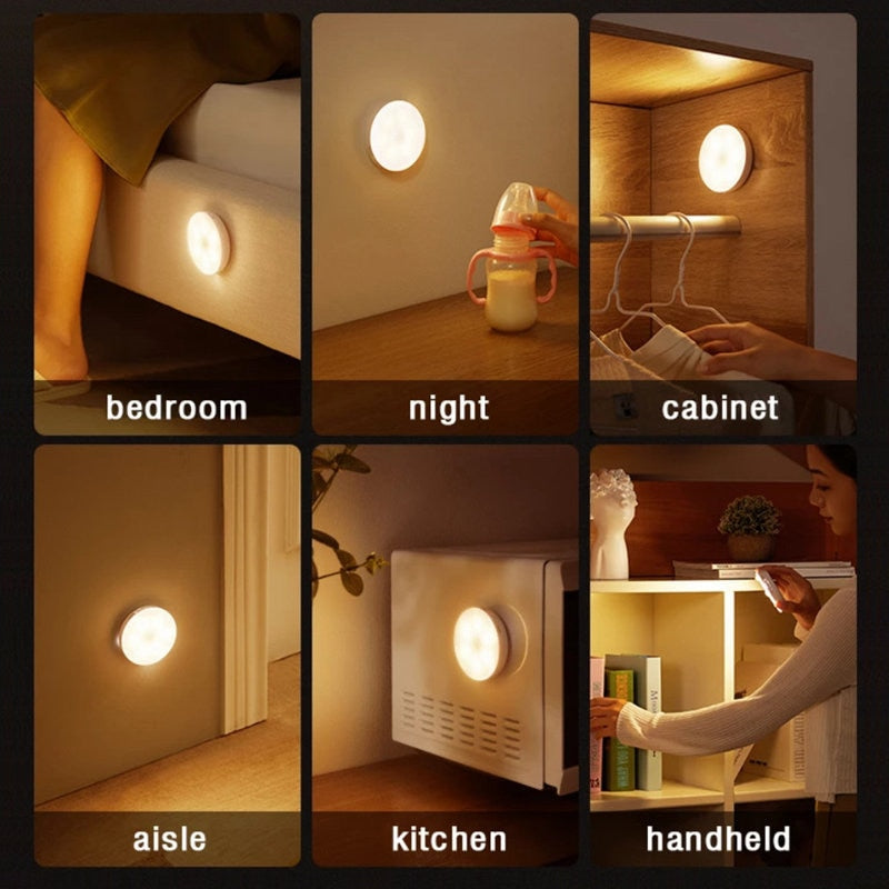 LED Nachtlampe Mini Bewegungsmelder Klebbar - BerlinGlamour