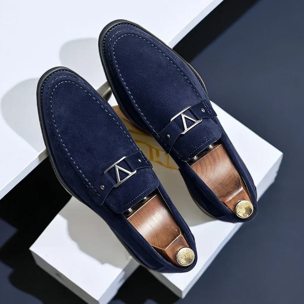 Herren Loafer Schuhe Wildleder Handgefertigt Elegante - BerlinGlamour