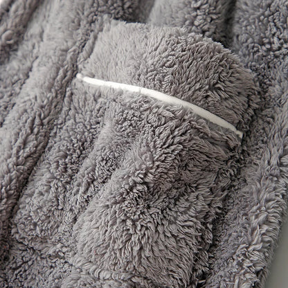 Weicher Bademantel Damen Luxus Plüsch Bademantel