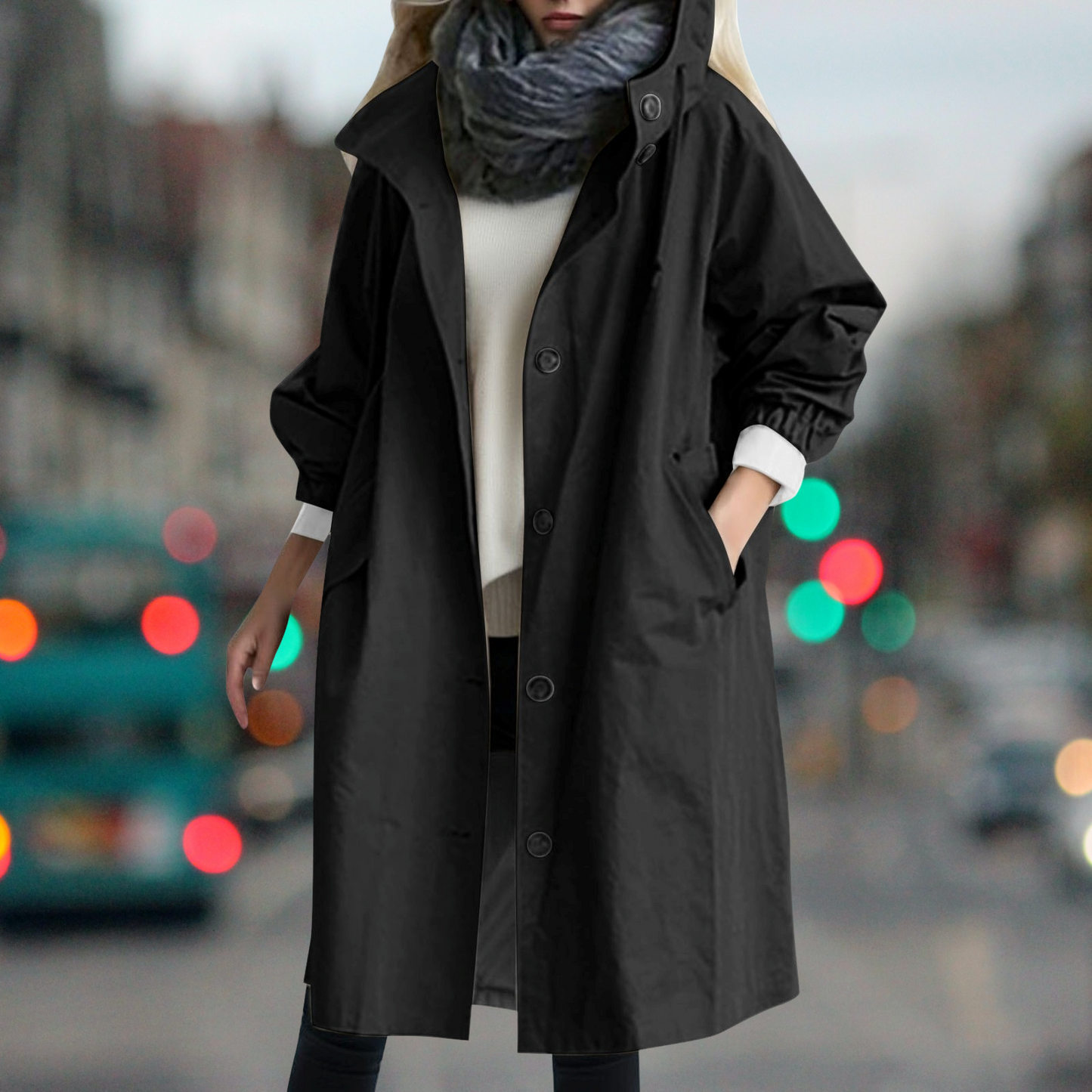 Wasserdichter Trenchcoat Warm Damen