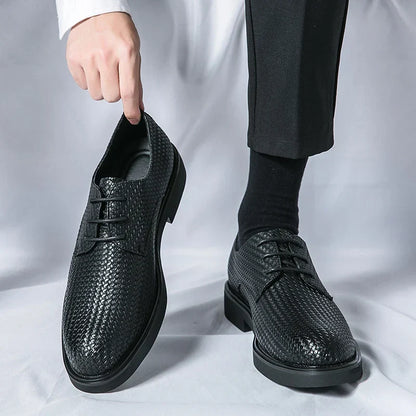 Herren Lederschuhe Oxfords Schwarz Elegannt