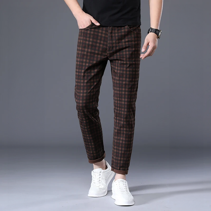 Herrenhosen Slim Fit kariert Modern & Stylisch - BerlinGlamour