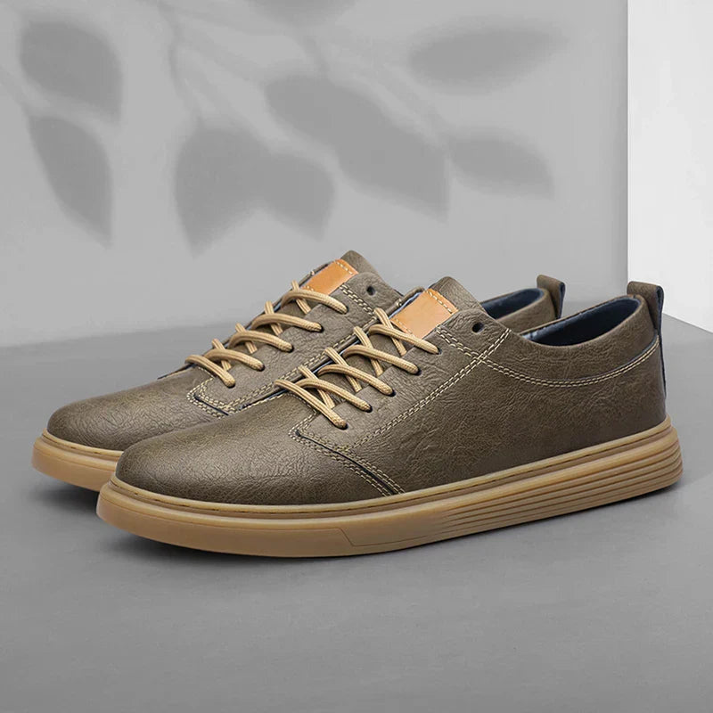 Herren Leder Sneaker Echtleder Sportschuhe
