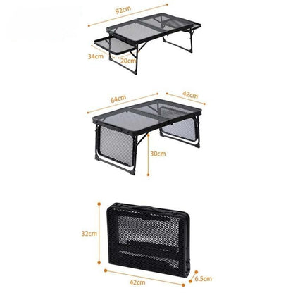 Kompakter BBQ Campingtisch Tragbar Faltbar