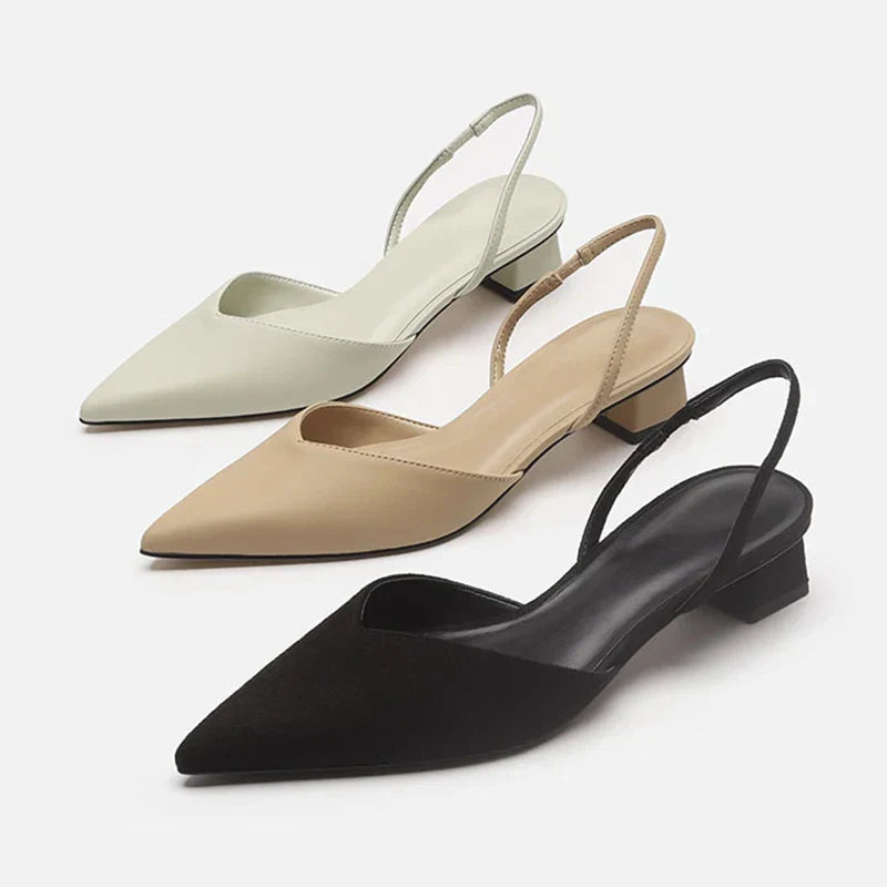 Izara Slingback Schuhe Spitz Absatz