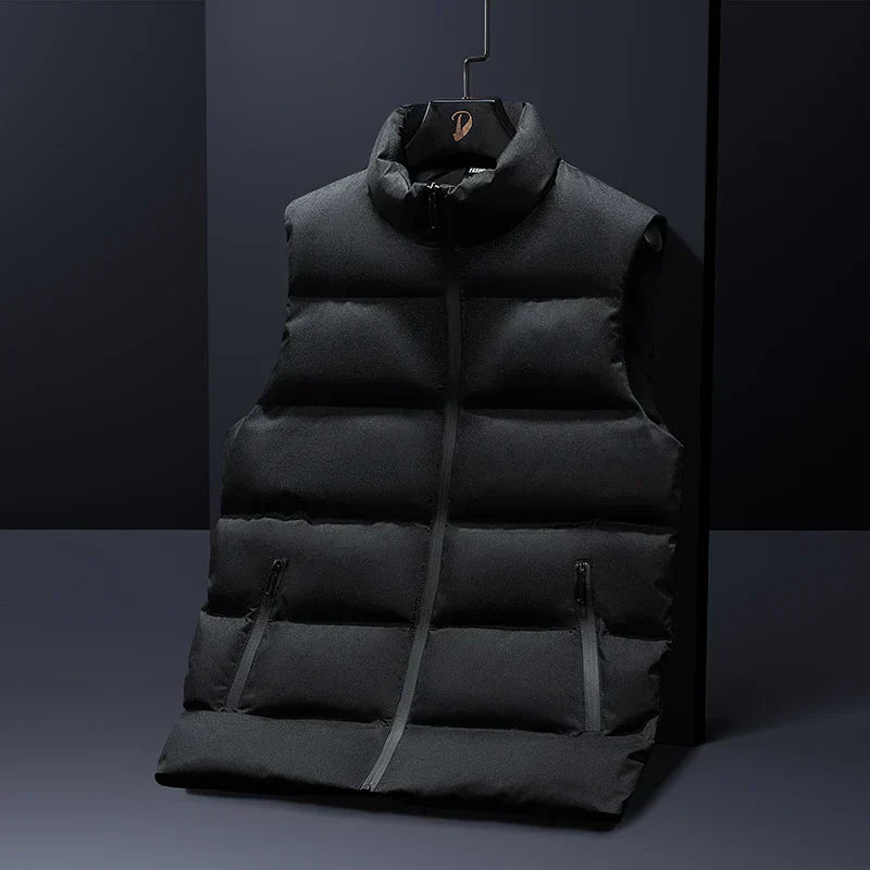 Herren Steppweste Finn - Elegant Leder Weste
