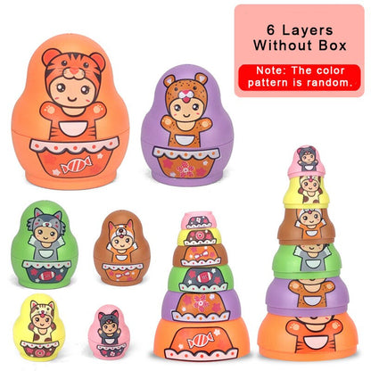 Bunte Kinderpuppen Matroschka Holzpuppen Sammlung - BerlinGlamour