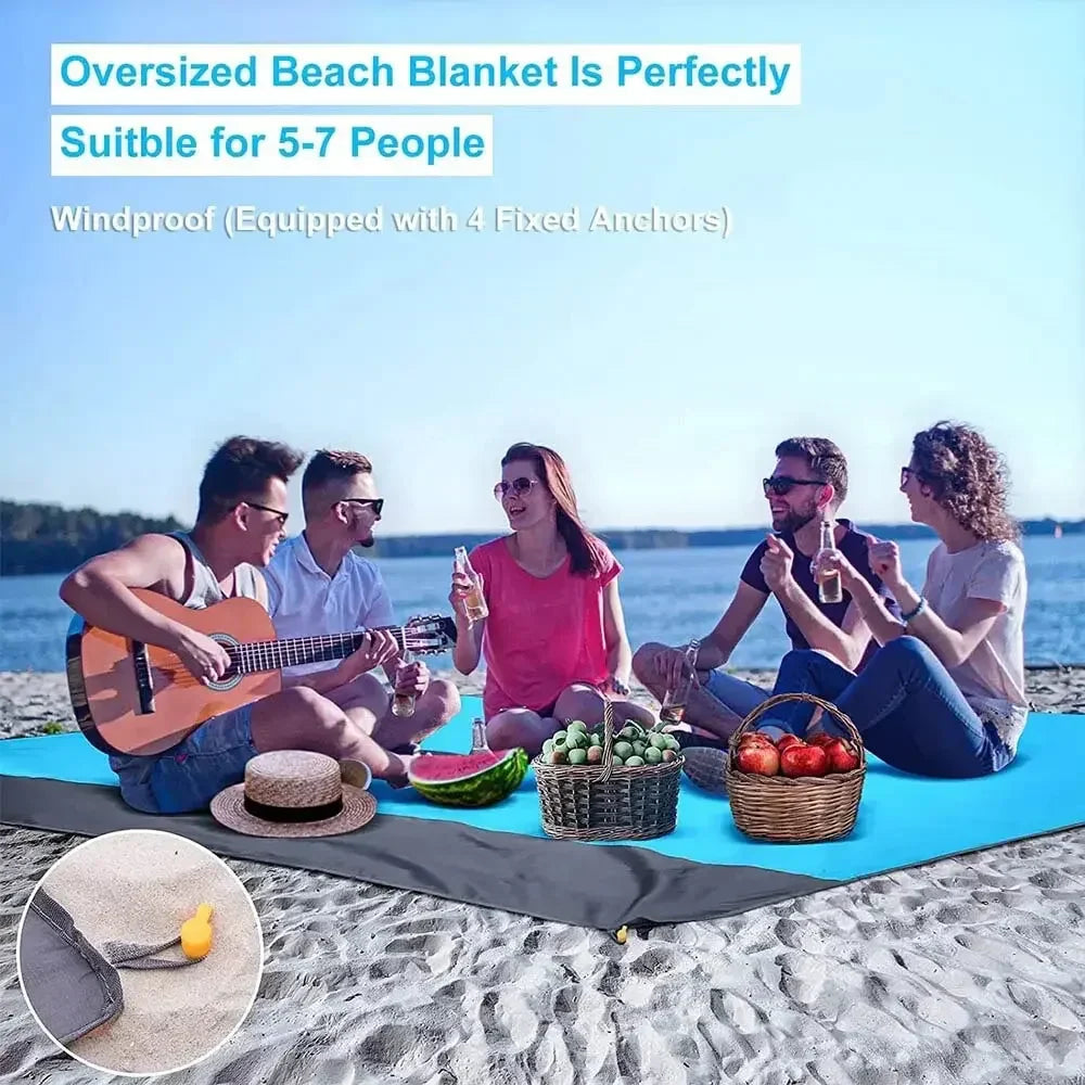 XXL Stranddecke Wasserdicht Sandfrei Ultraleicht