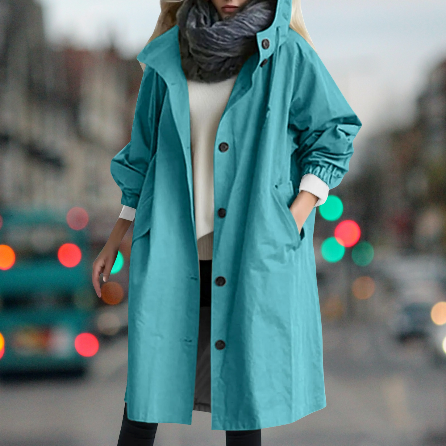 Wasserdichter Trenchcoat Warm Damen