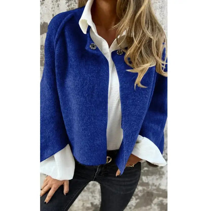 Kurze Lederjacke Elegante Damenjacke Schwarz