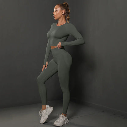 Damen Sportset Nahtlos Komfortabel Modern