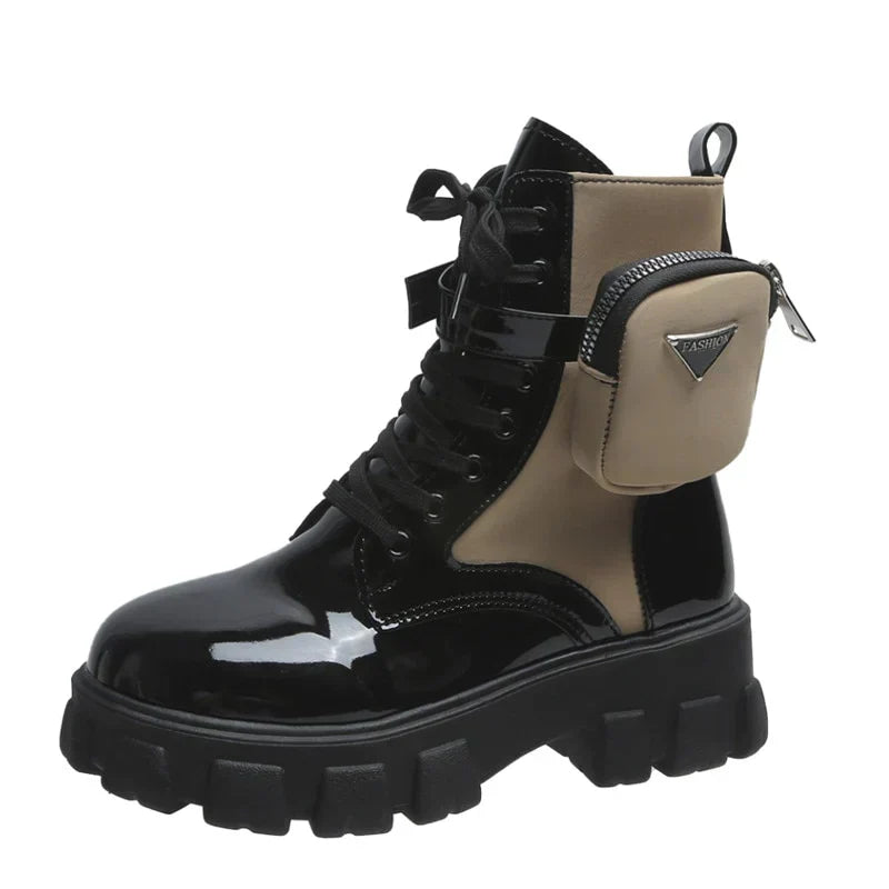 Biker Boots Robust Leder Motorradstiefel