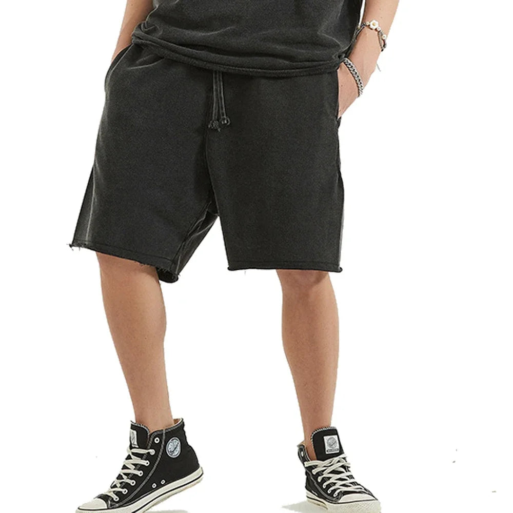 Männer Shorts Baumwolle Vintage Look Relaxed Fit