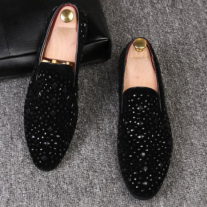 Design-Schuhe aus Denim mit Pailletten Damen Luxus - BerlinGlamour