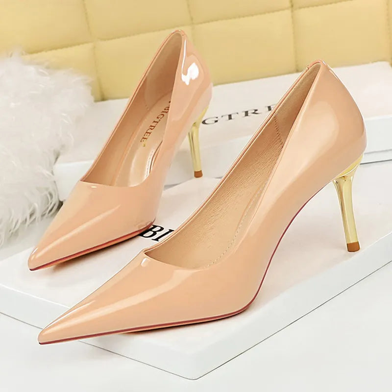 Hohe Pumpschuhe Damen Schuhe Glitzernd Party
