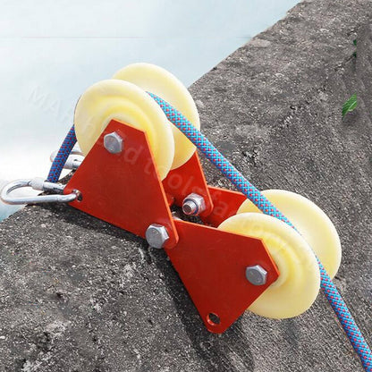 Praktische Einziehrolle für Kabel und Seile