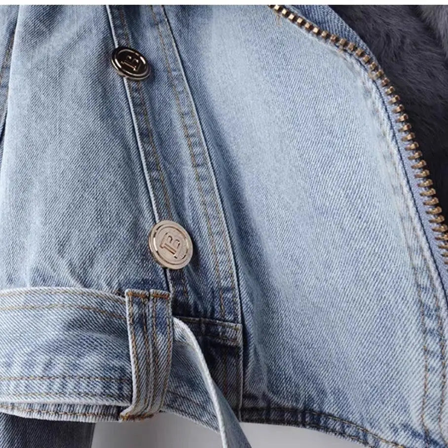 Denimjacke Frauen Trendy Modern Berlin