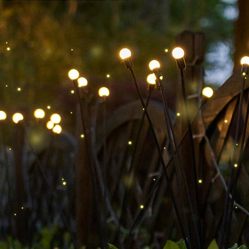 Wasserdichte Solar-Gartenleuchte Faser Optik