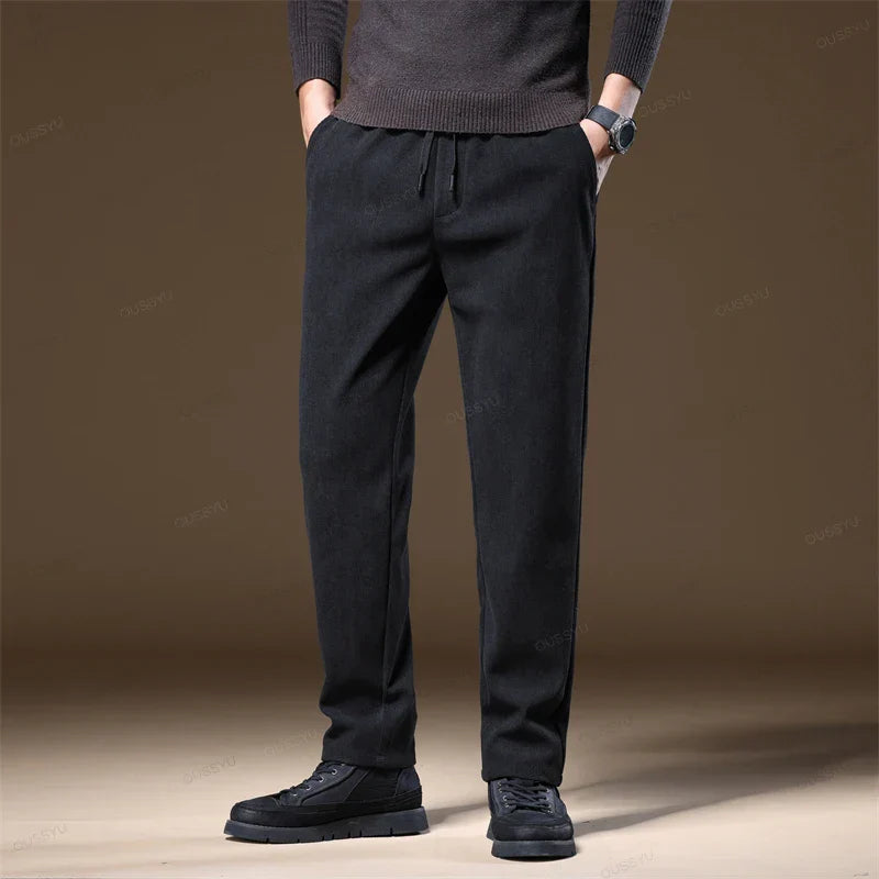 Herren Cordhose Stilvoll Bequem Grau - BerlinGlamour