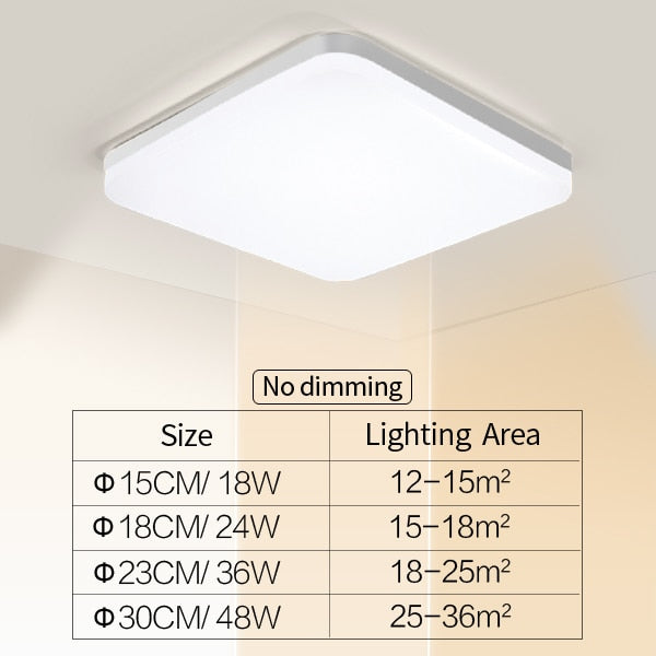 Schlanke LED Deckenlampe Modern Dimmbar