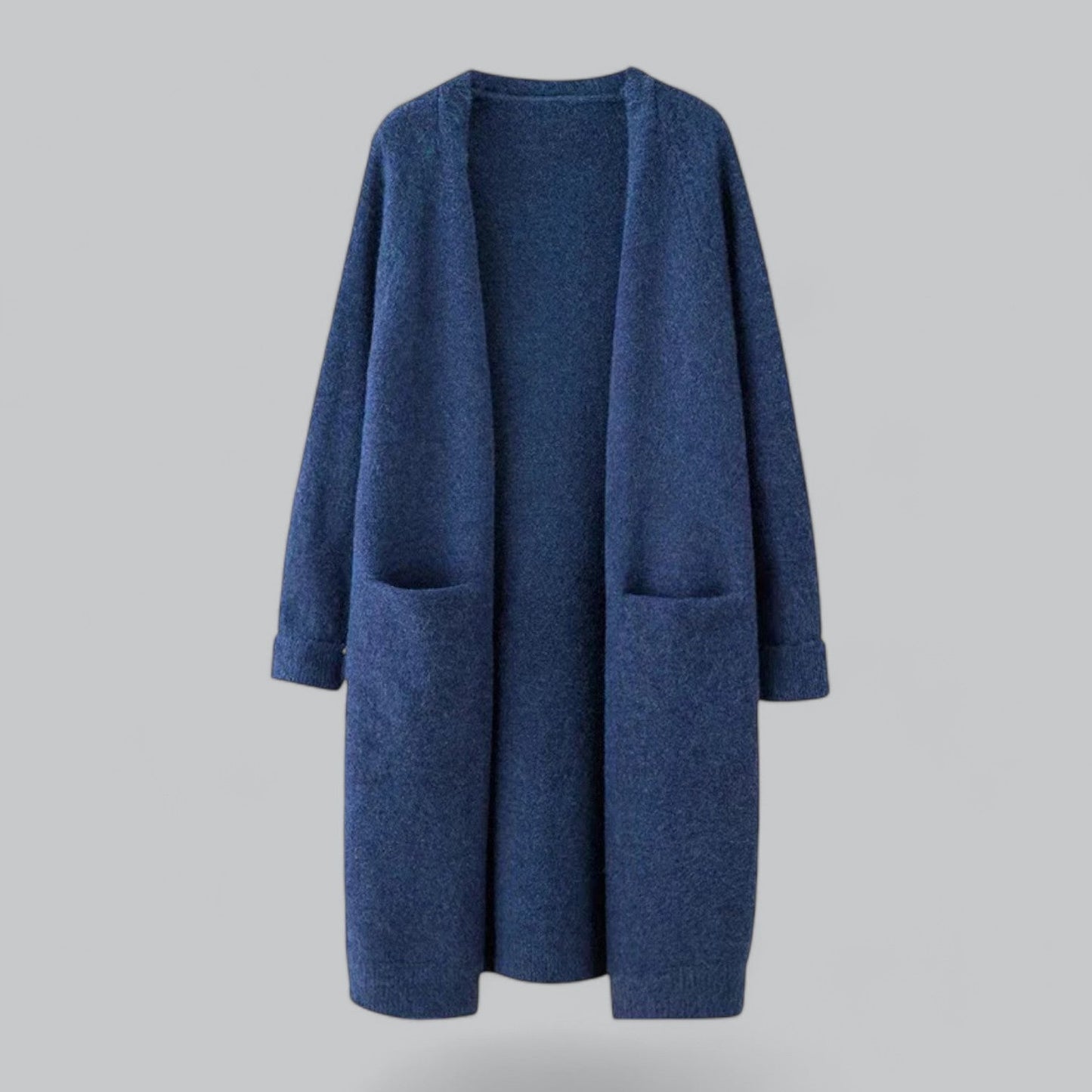 Elegante Frauen Strickjacke Lang aus Cashmere