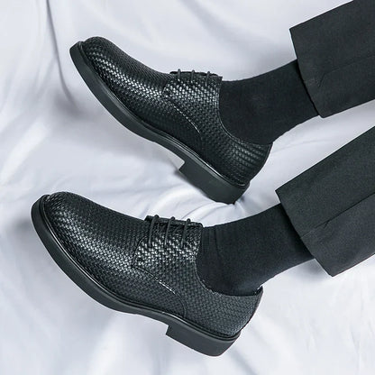 Herren Lederschuhe Oxfords Schwarz Elegannt