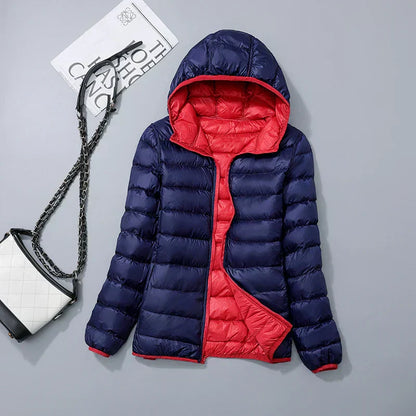 Daunenjacke Kapuzenjacke Warm Winter Damen