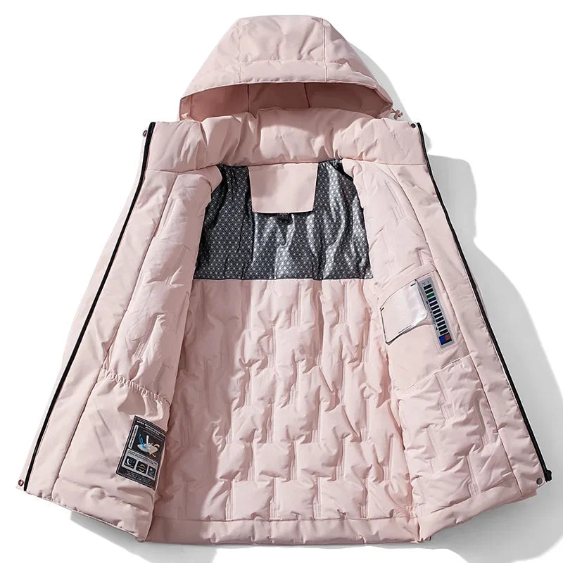 Wasserdichte Winterjacke Damen Fleece Isoliert Warm