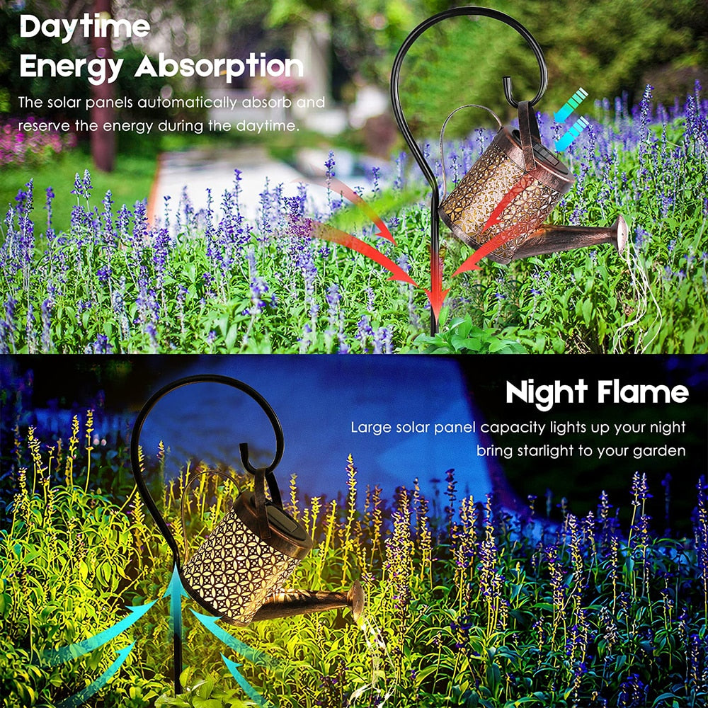 Solare Gartenbewässerung Kanne Terrassenlampe Automatisch