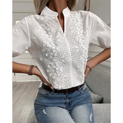 Elegante Damenbluse Baumwolle Modern - BerlinGlamour