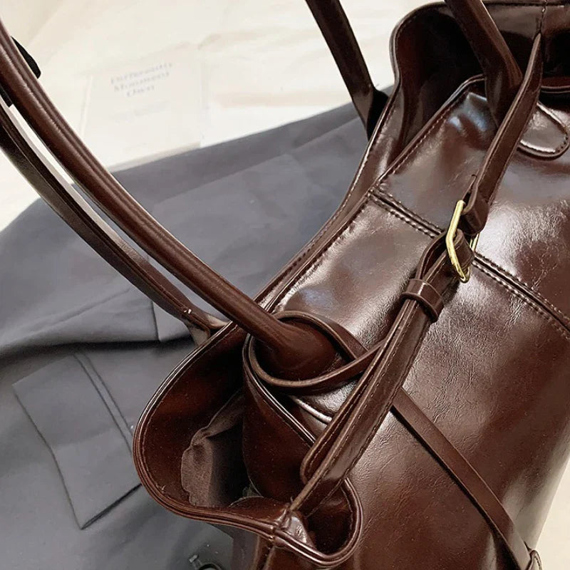 Vegane Handtasche Groß Luxus Damen Ledergürtel Echtlook
