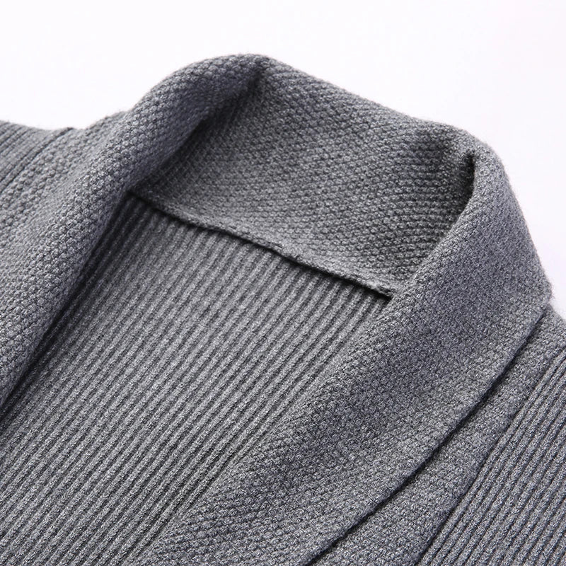 Herren Strickjacke Weich Wolle Bequem