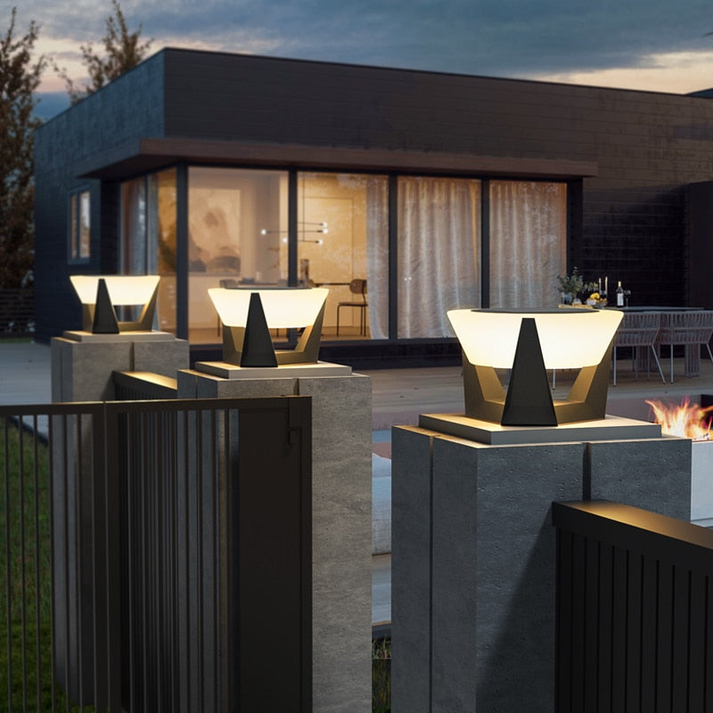 Solar LED Außenlampe Geometrisch Energiereich