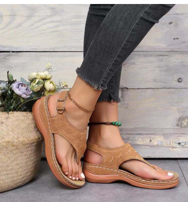 Damen Flip Flops Orthopädisch Bequem