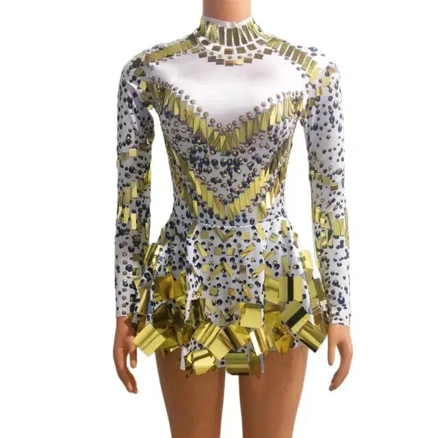BerlinGlamour schwarzes Stretch-Partykleid für Bühne und Tanz