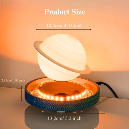 Schwebende LED Lampe 3D Saturn Magnetisch Weltraum Deko