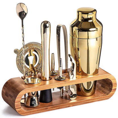 Metallisches Bar-Set Modern Elegantes Cocktail Zubehör